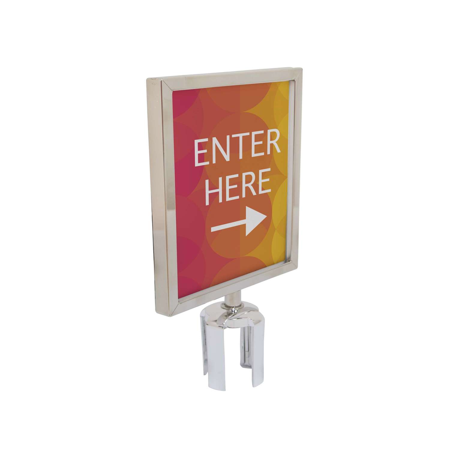 Belt Barrier Sign Holder Kit view 2