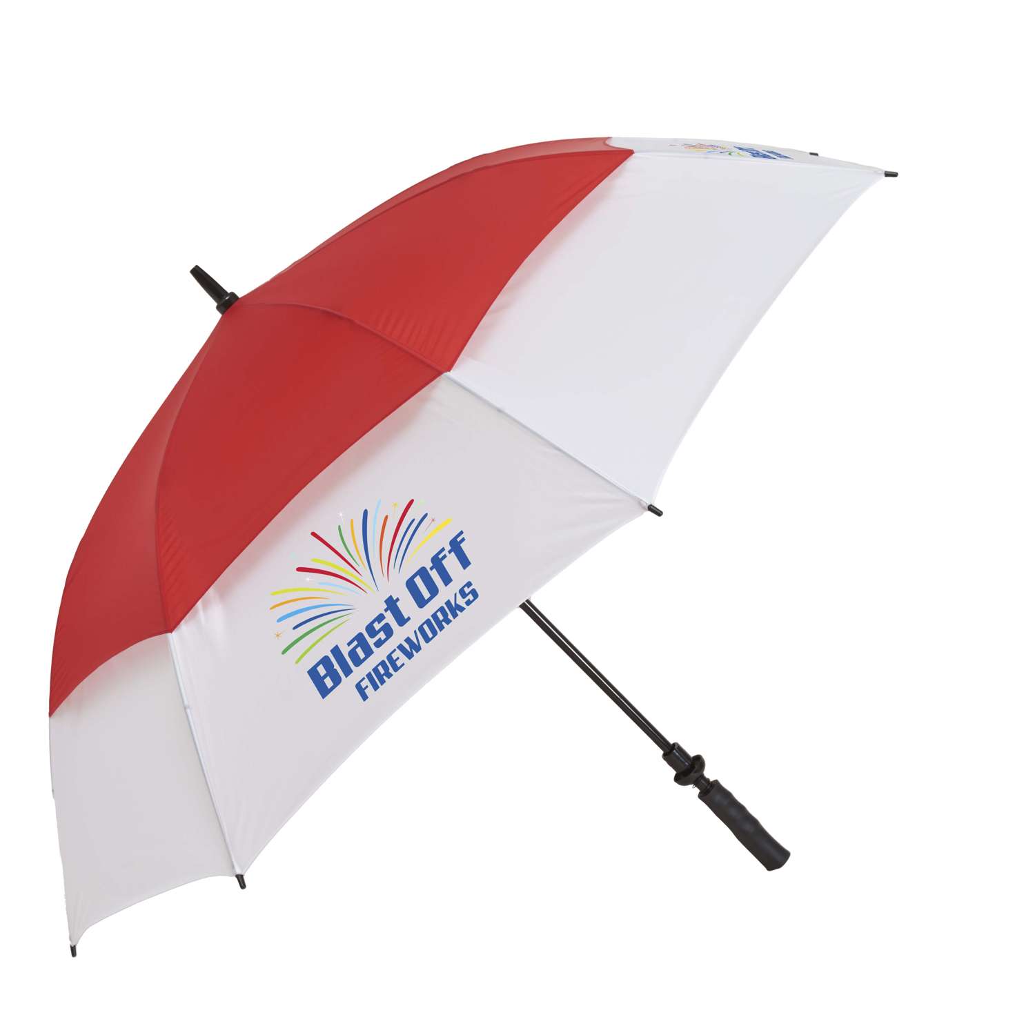 Auto Challenger Golf Umbrella Full-Color Imprint 4 Panel view 2