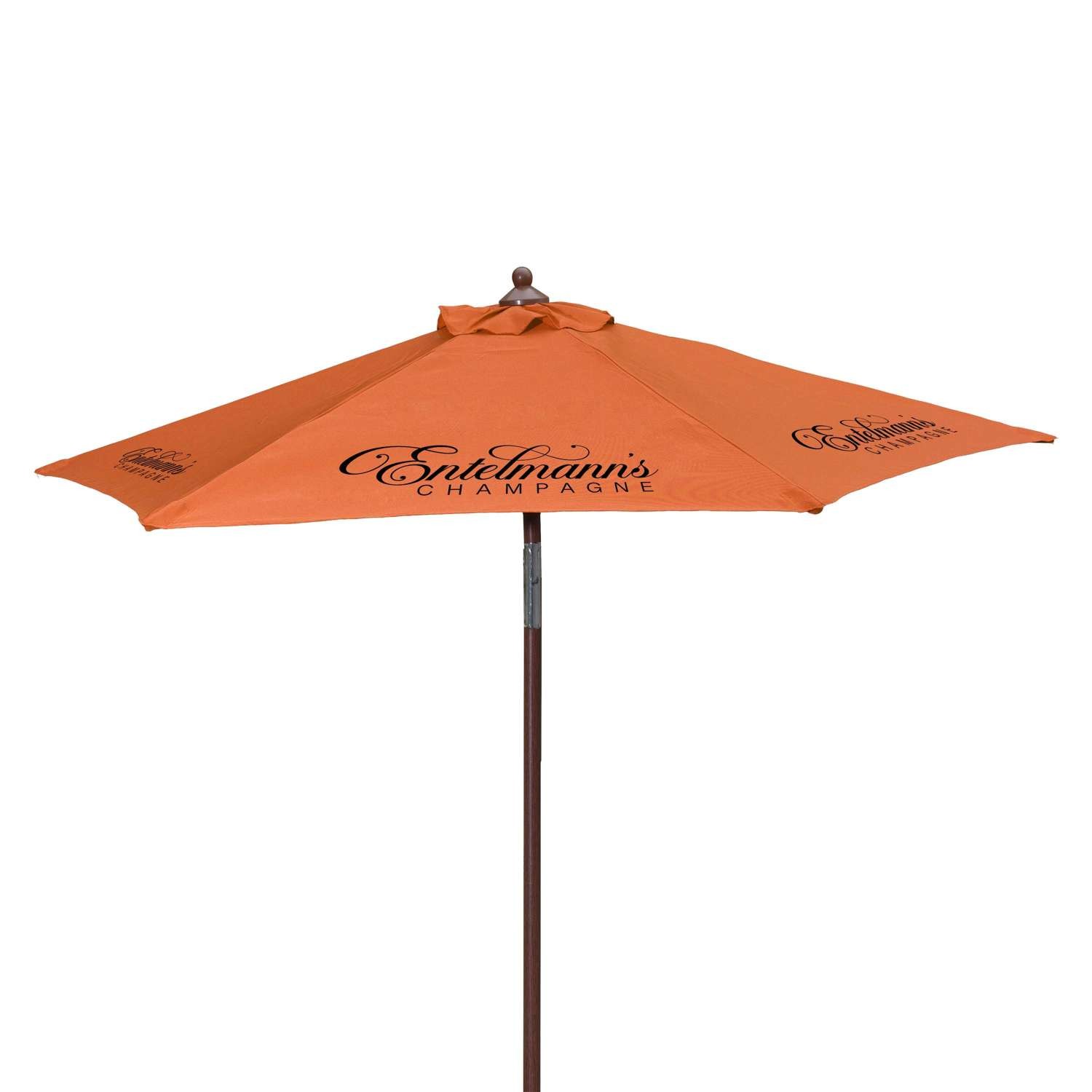7' Wood Look Tilting Market Umbrella Kit (6 Imprints) view 2