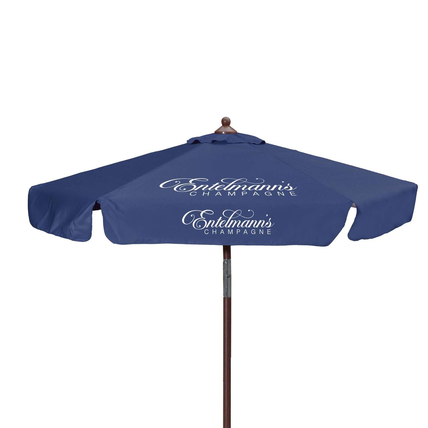 7' Wood Look Tilting Market Umbrella Kit With Valance 2 Imp view 2