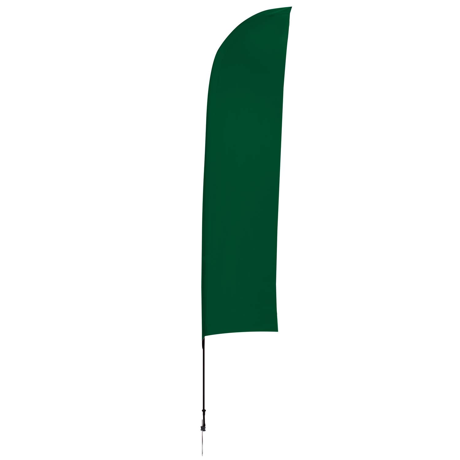 13' Solid-Color Blade Sail Sign Flag, 1-Sided, Ground Spike view 2