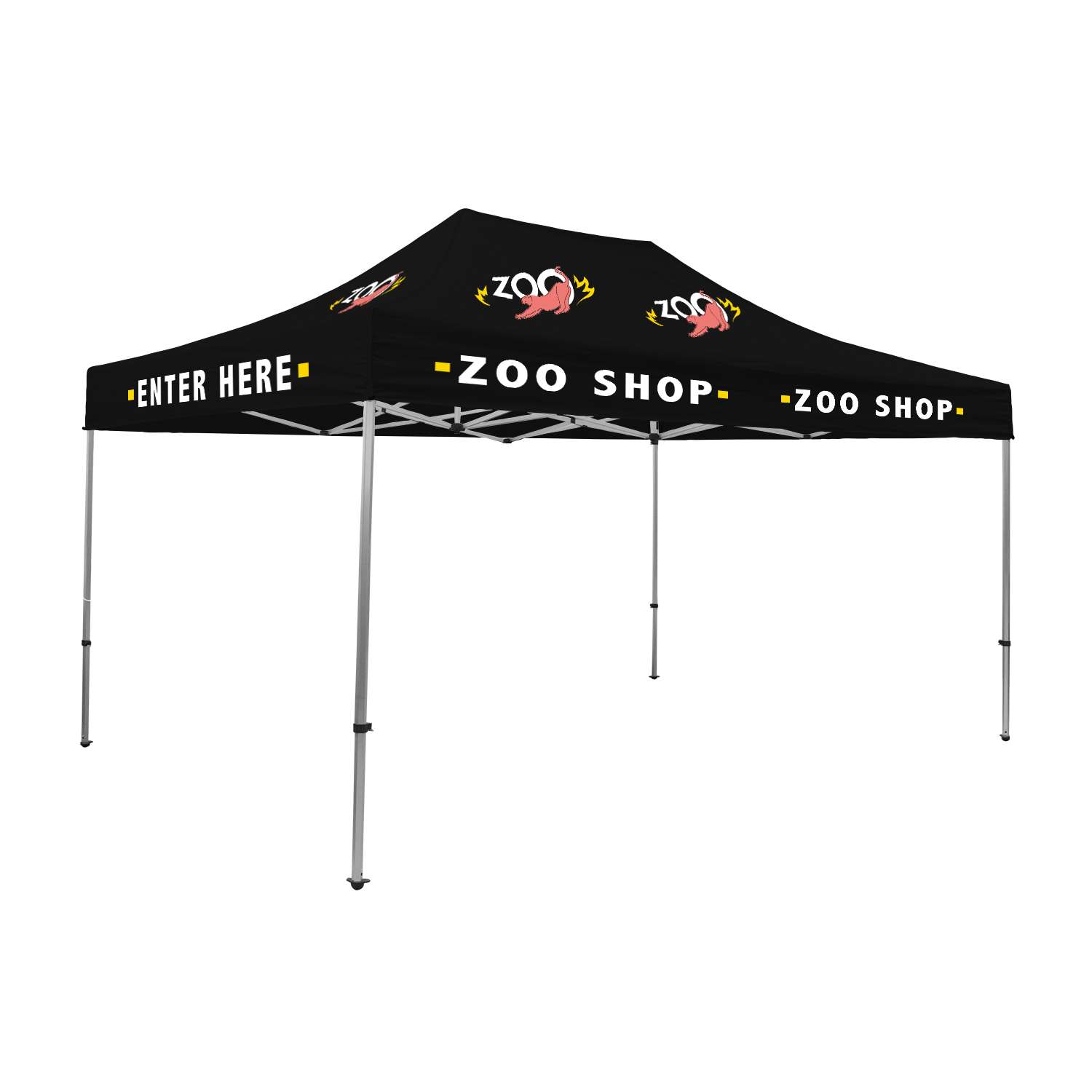 15' Premium Tent Kit (Imprinted, 9 Locations) view 2