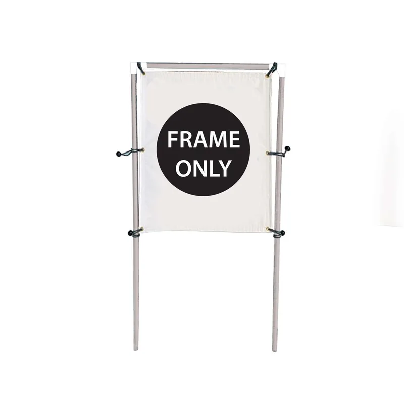 4'W x 5'H In-Ground Banner Hardware - Single Banner view 2