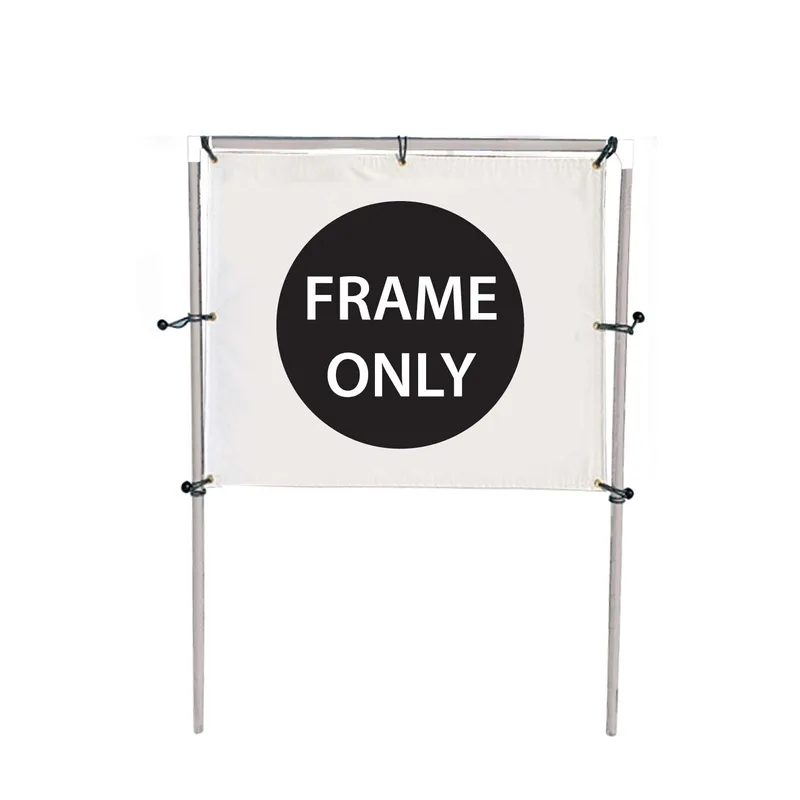 6'W x 5'H In-Ground Banner Hardware - Single Banner view 2