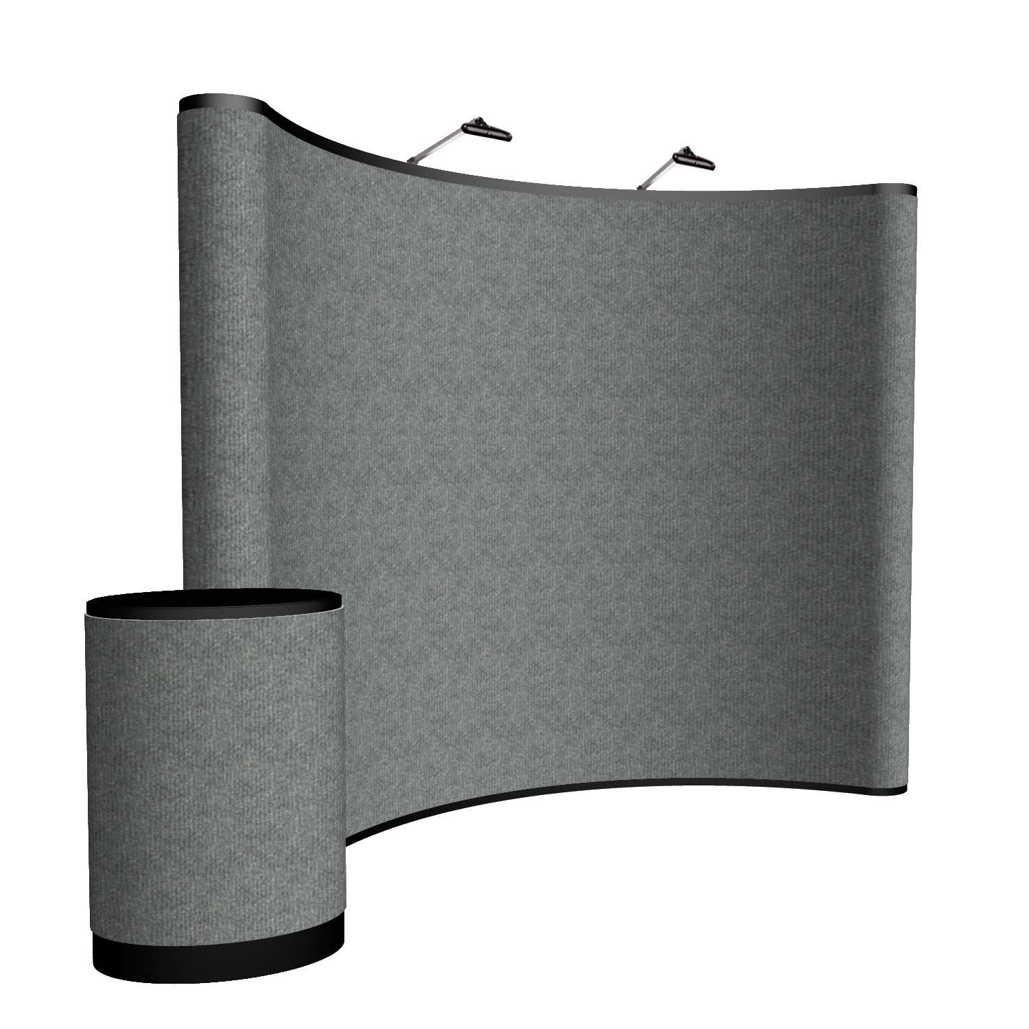 10' Curved ARISE Floor Display Kit (Fabric) view 2