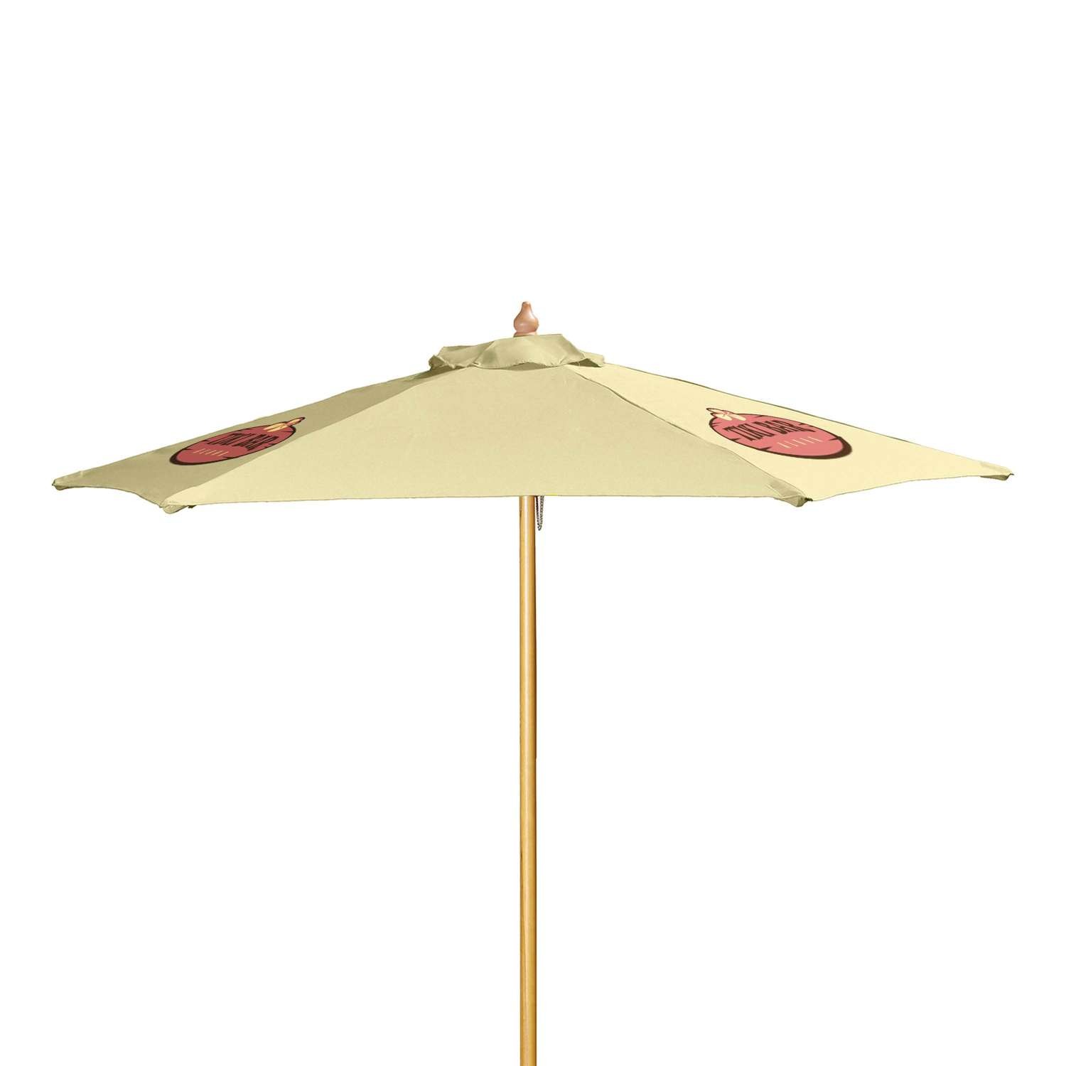 7' Wood Market Umbrella Kit (3 Imprints) view 2