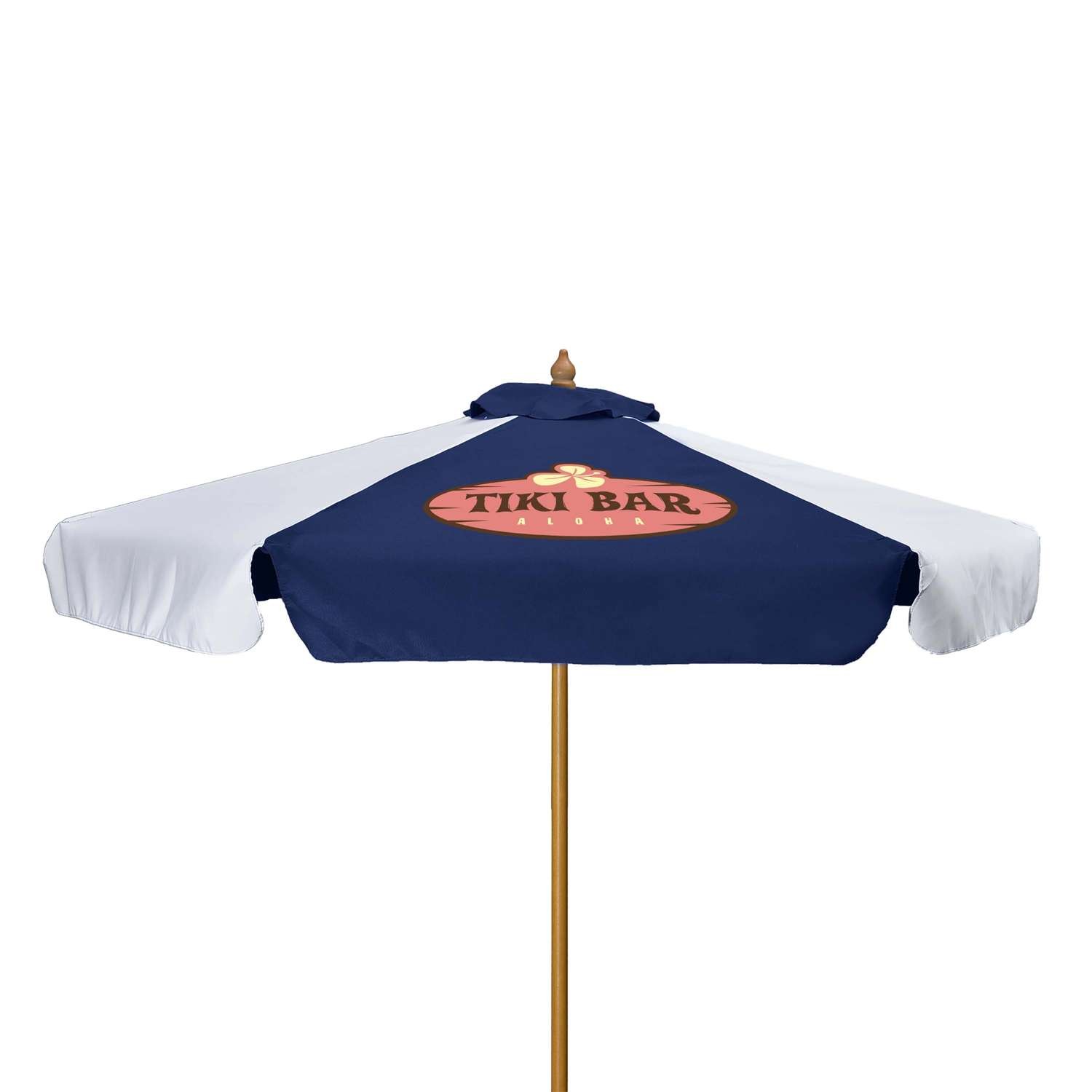 7' Wood Market Umbrella Kit With Valance (1 Imprint) view 2