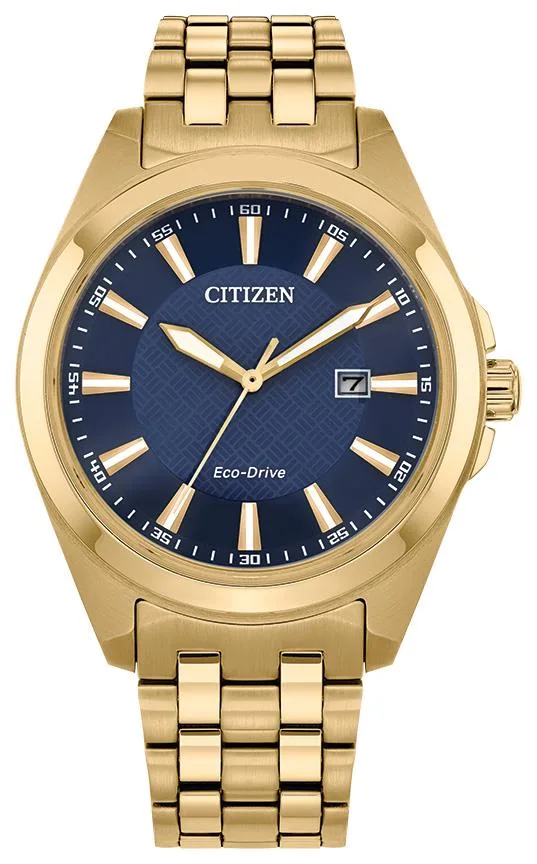 Citizen Watch Men's Classic Peyten Stainless Steel Bracelet Watch, Blue Dial