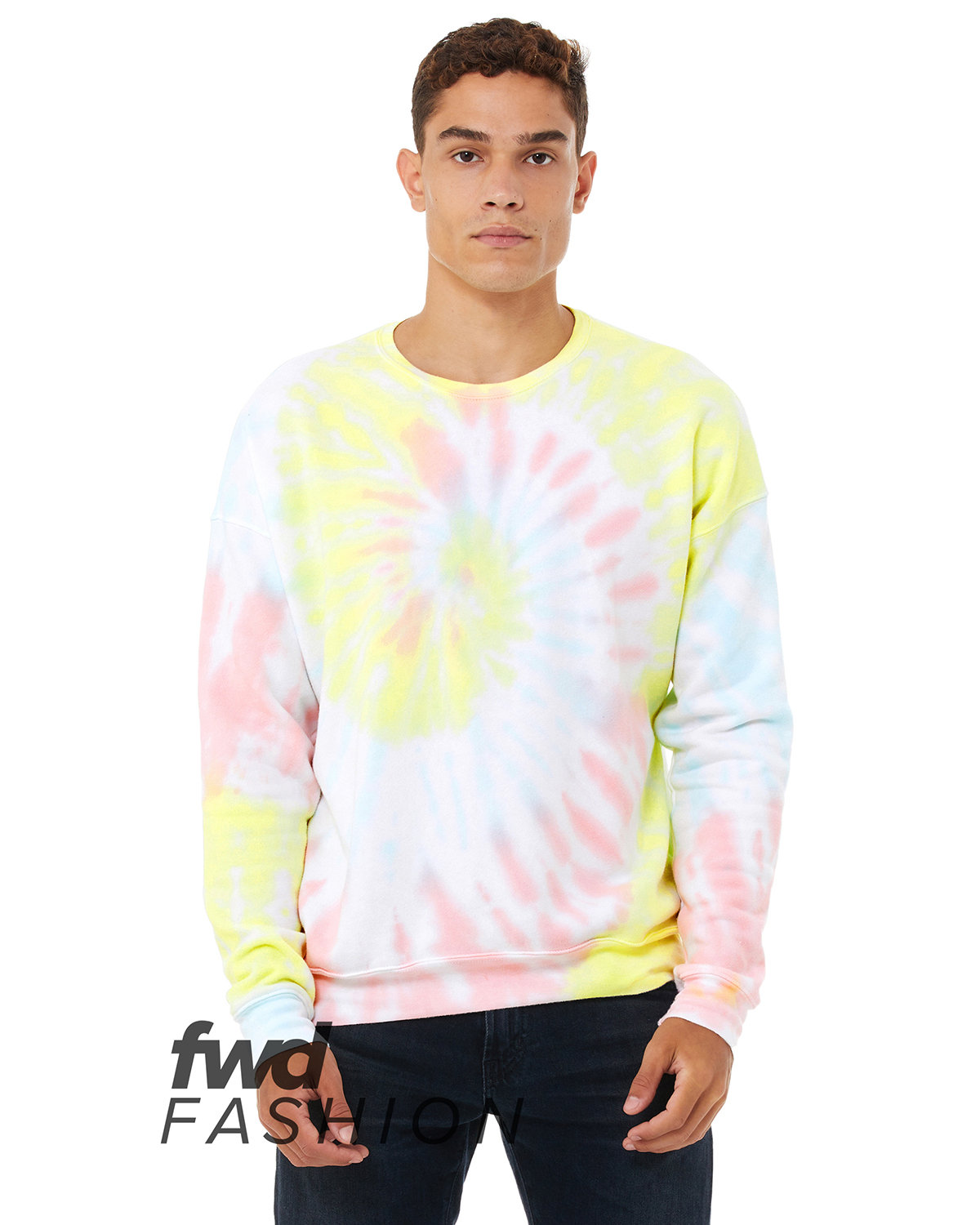 BELLA+CANVAS FWD Fashion Unisex Tie-Dye Pullover Sweatshirt