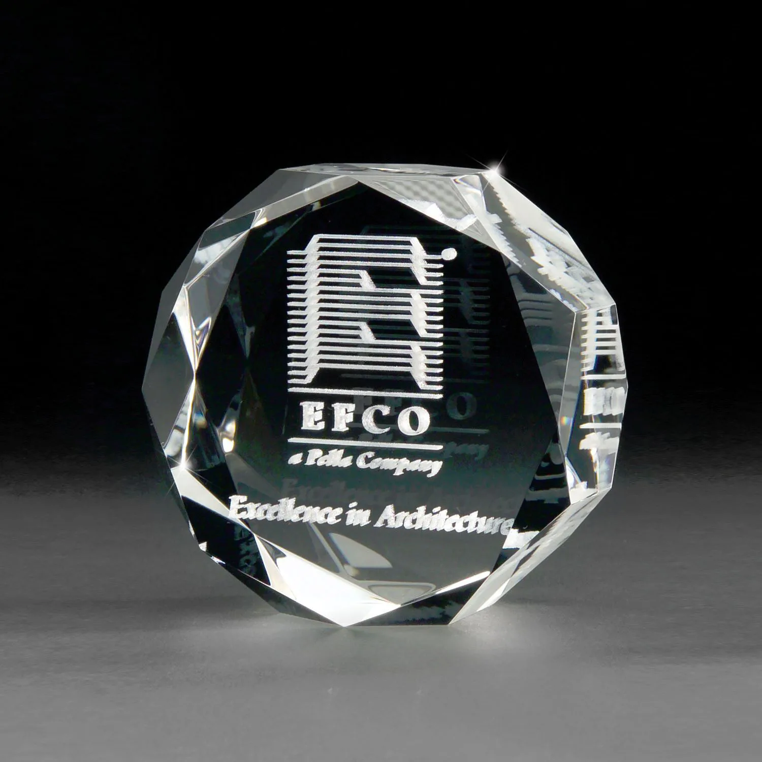 3D Crystal Jewel Paperweight view 2