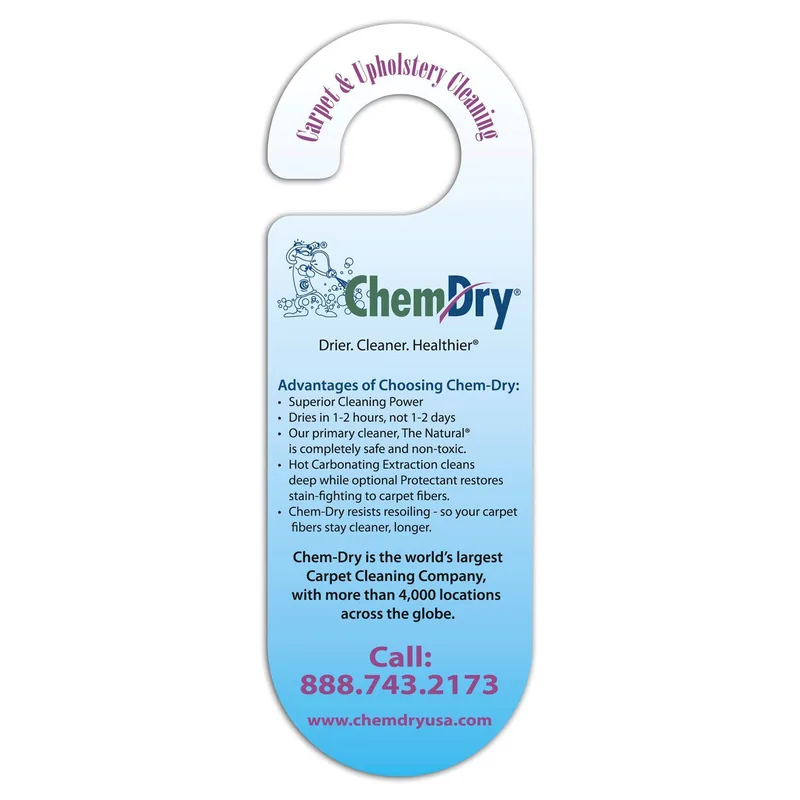 Door Hanger Oval Paper Card