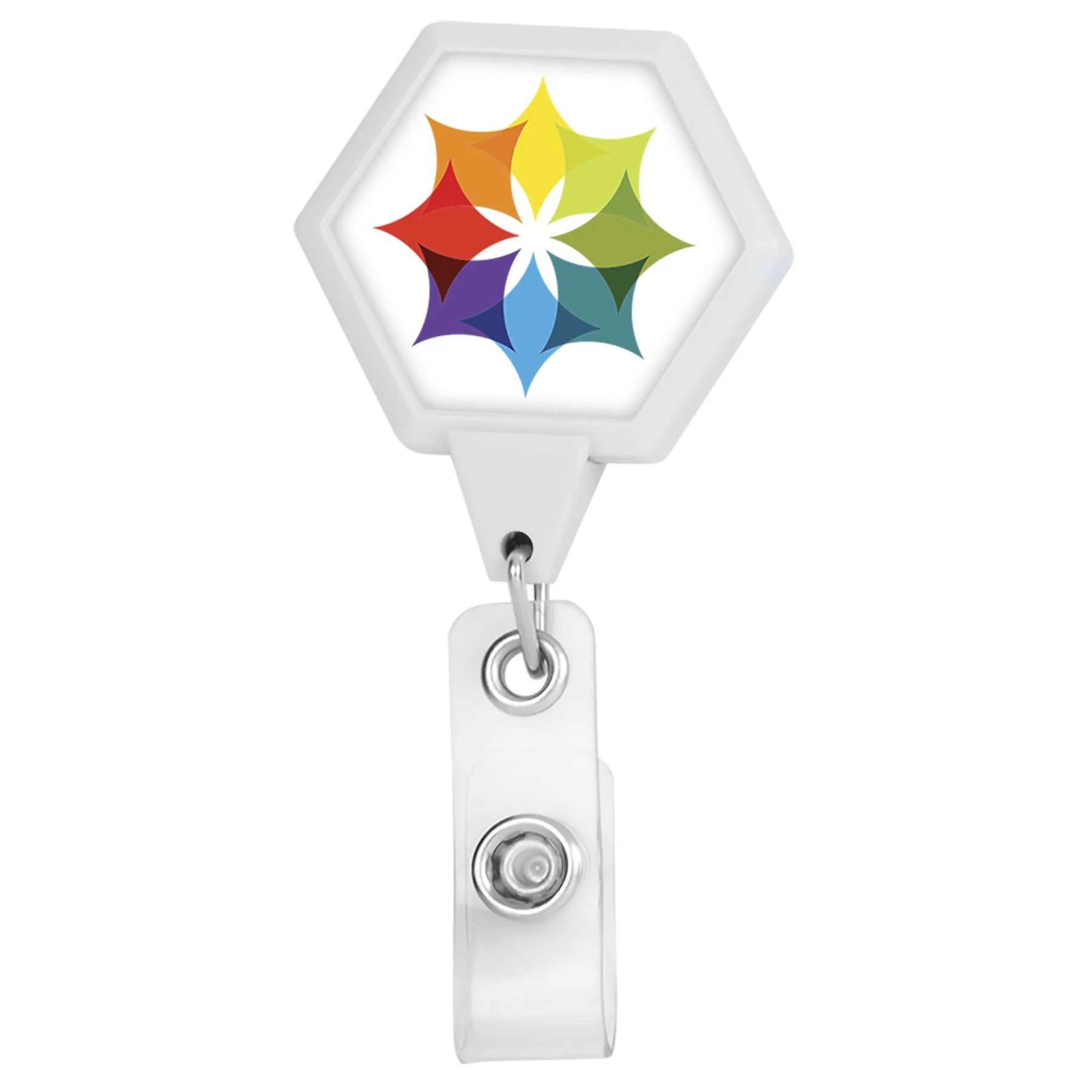 JUMBO Hexagon Retractable Badge Reel view 7