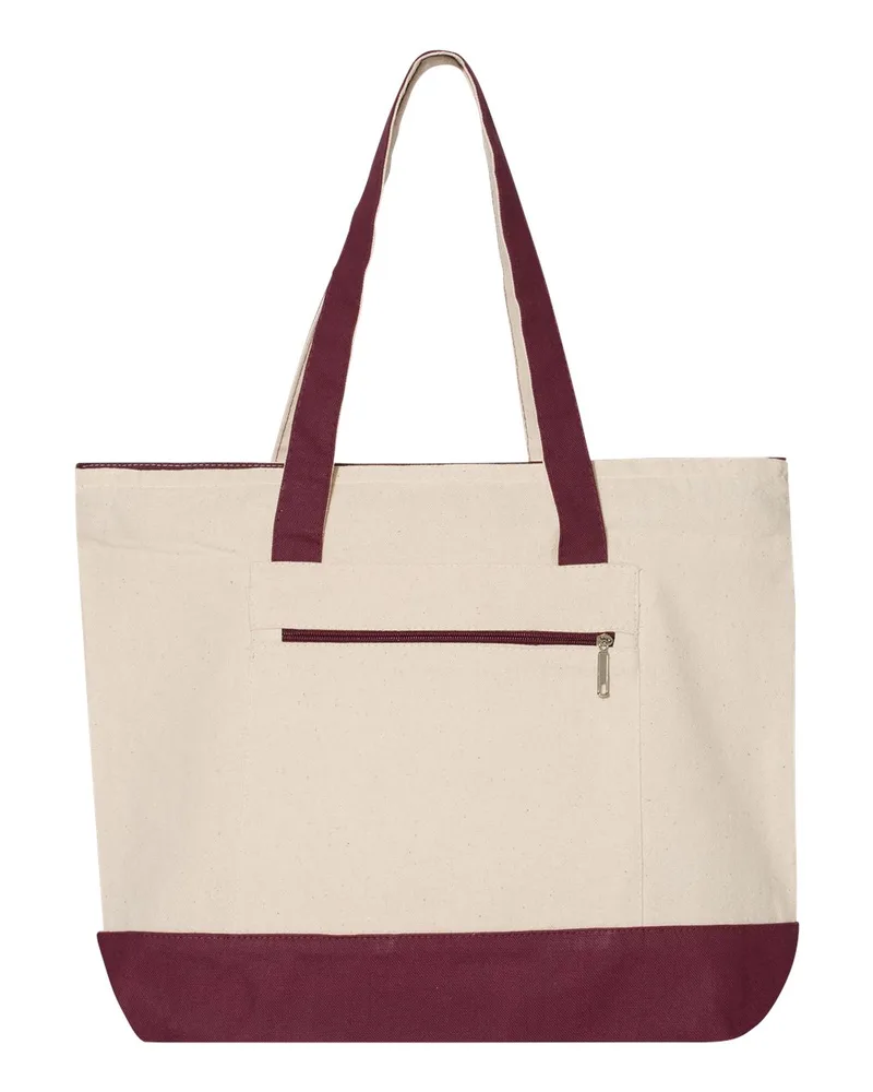Q-Tees™ 19L Zippered Tote Bag view 5