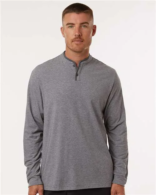 Adidas® Henley Long Sleeve Tee view 3