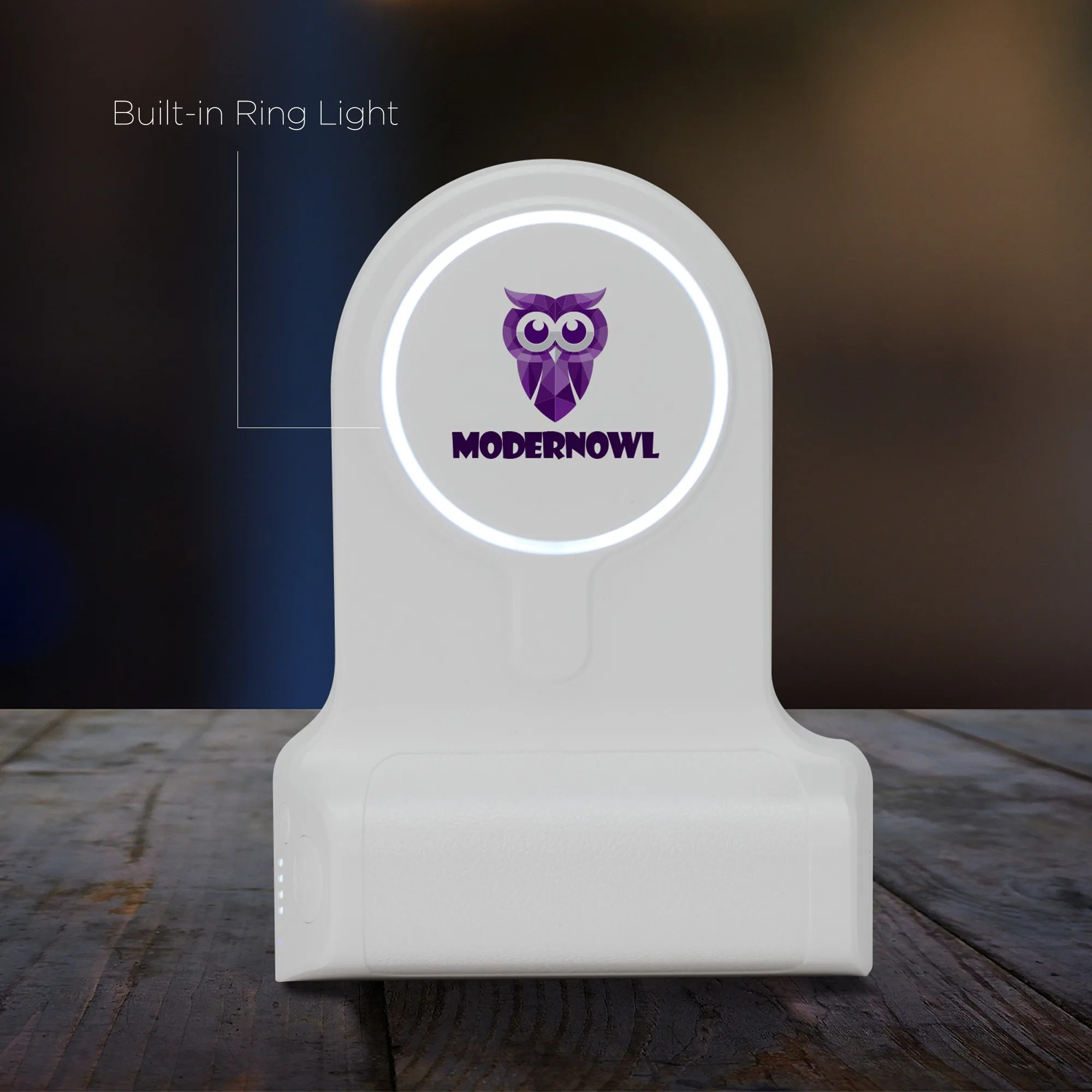 ShutterVolt 4,500 mAh MagSafe Power Bank with Bluetooth Shutter Button & Built-In Ring Light. view 4