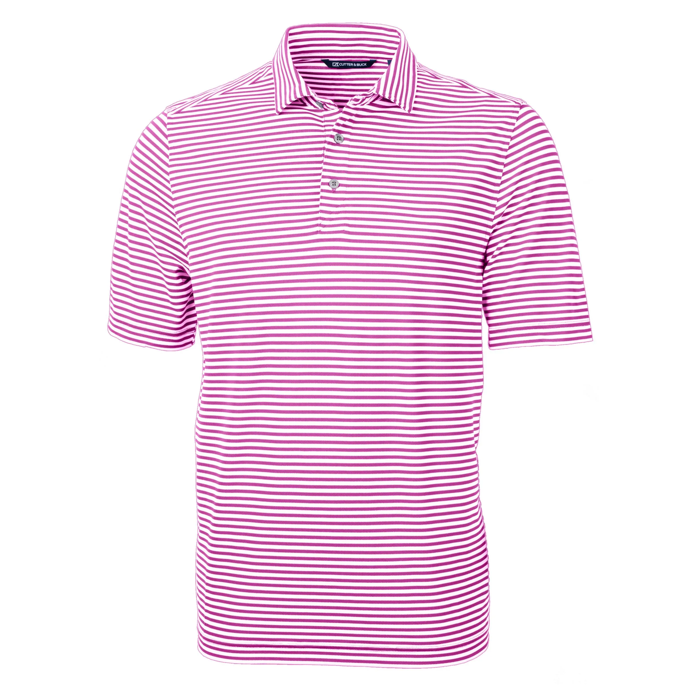 Cutter & Buck Virtue Eco Pique Stripe Recycled Mens Polo view 5