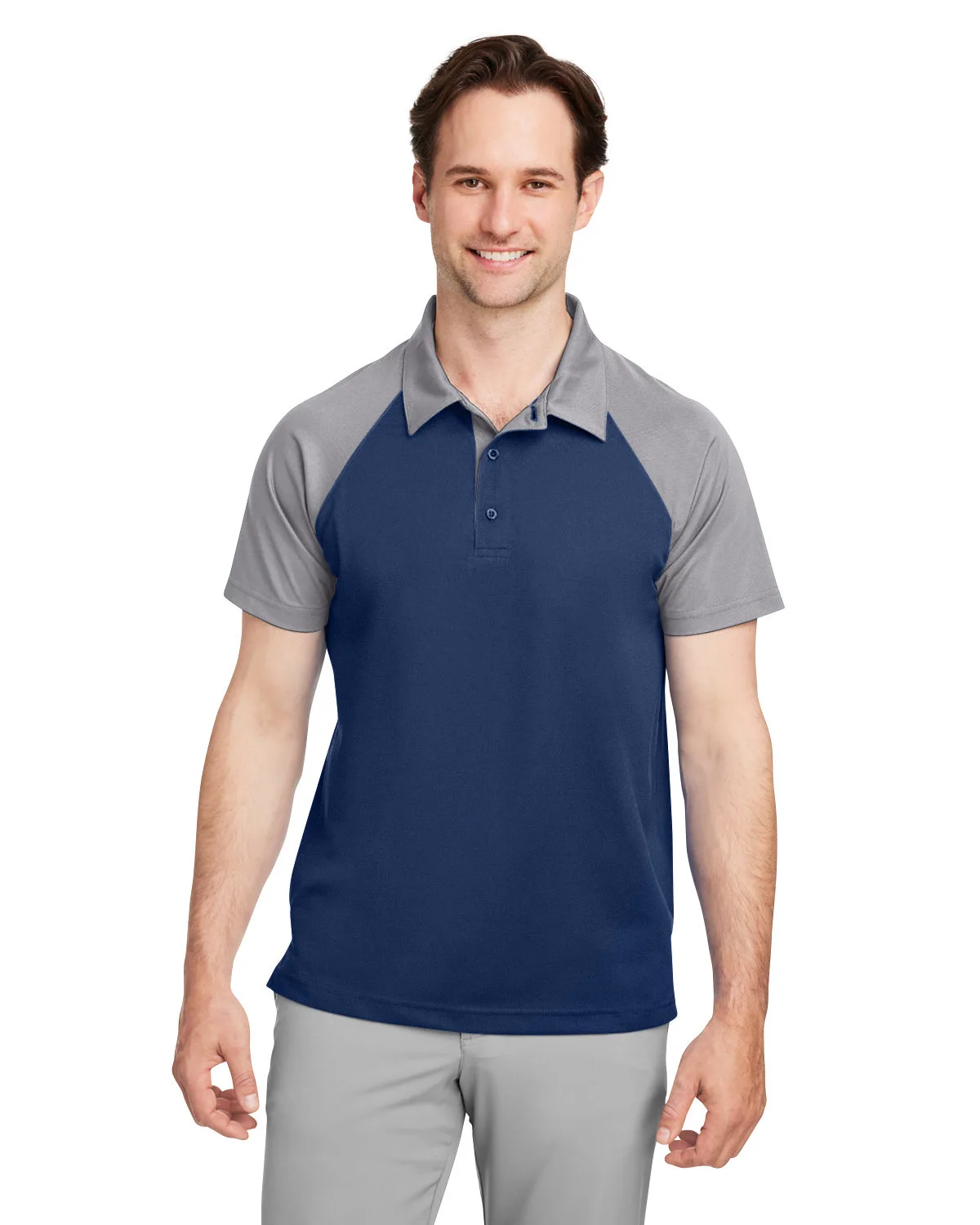 Team 365 Men's Command Snag-Protection Colorblock Polo Shirt