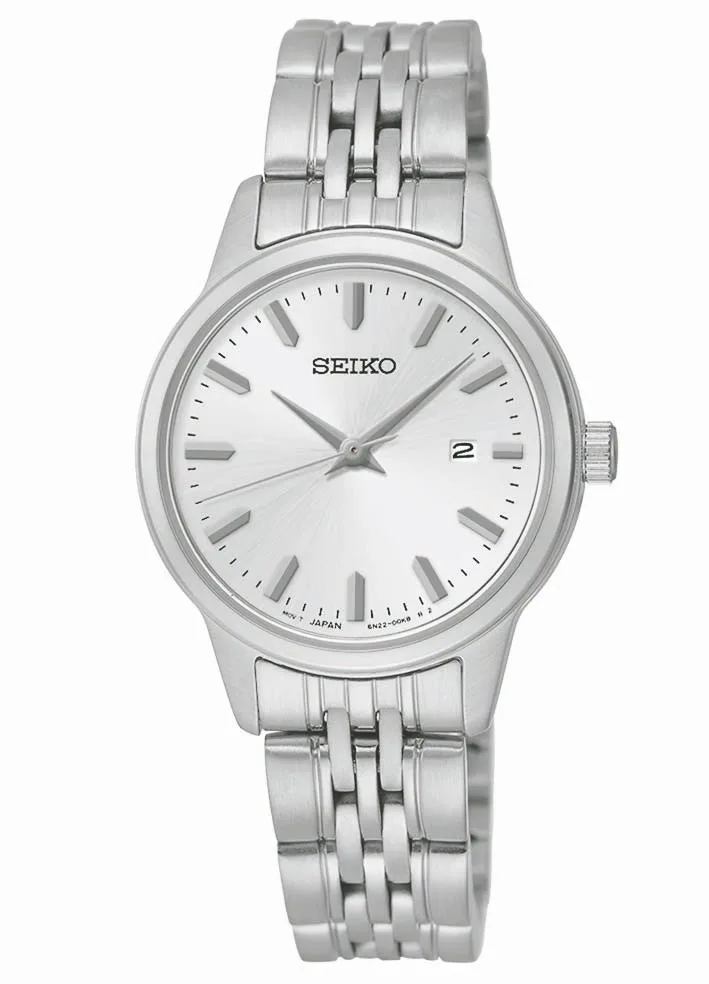Seiko Watch Ladies Prime Analog Silver Case Silver Dial