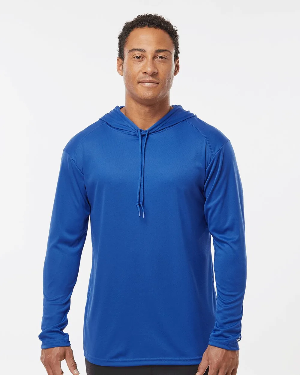 Badger B-Core Hooded Long Sleeve T-Shirt view 2