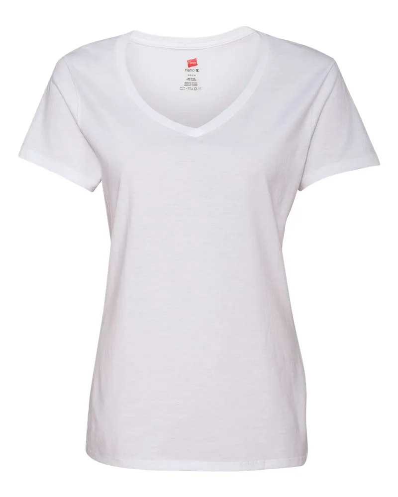 Hanes® Perfect-T Women's V-Neck T-Shirt view 5