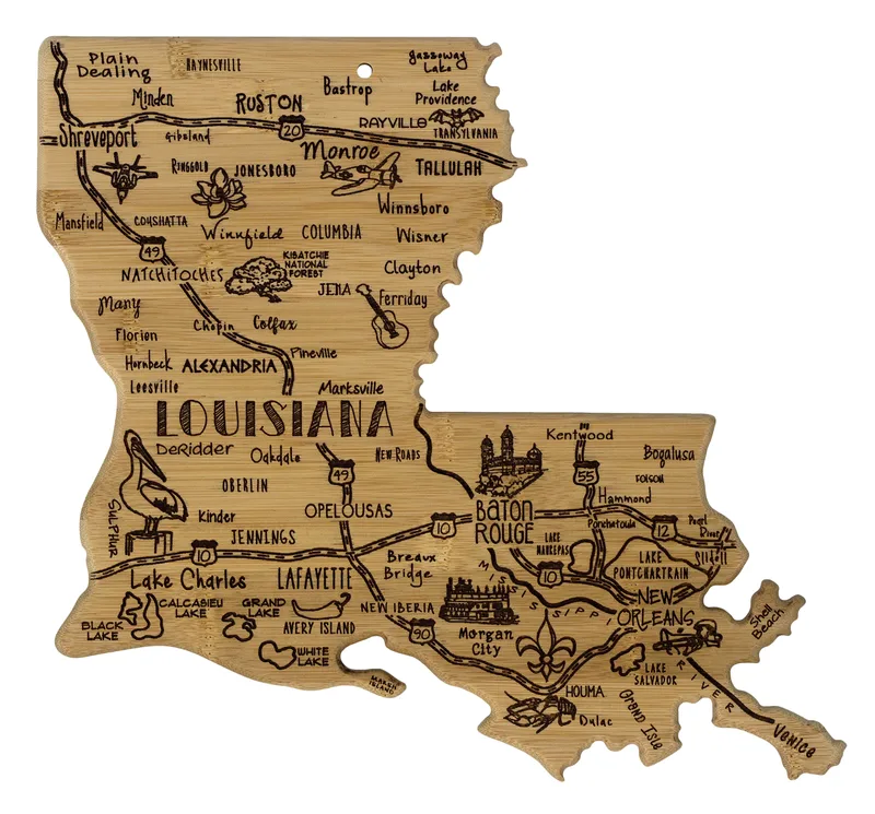 Destination Louisiana Cutting & Serving Board