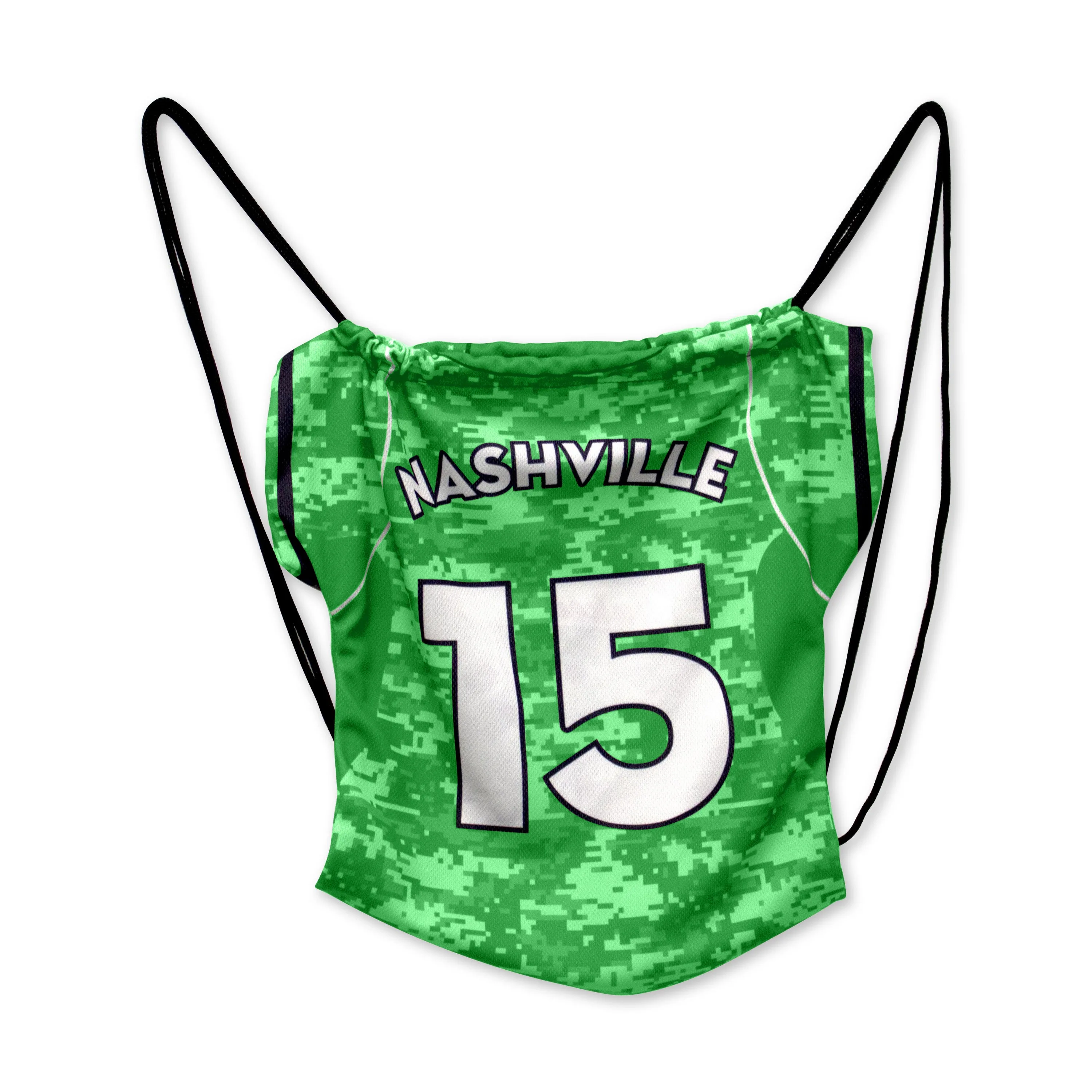 Jersey Mesh Drawstring Backpack view 4
