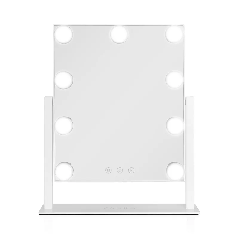 Zadro 9 LED Light Bulb Hollywood Vertical Makeup Mirror
