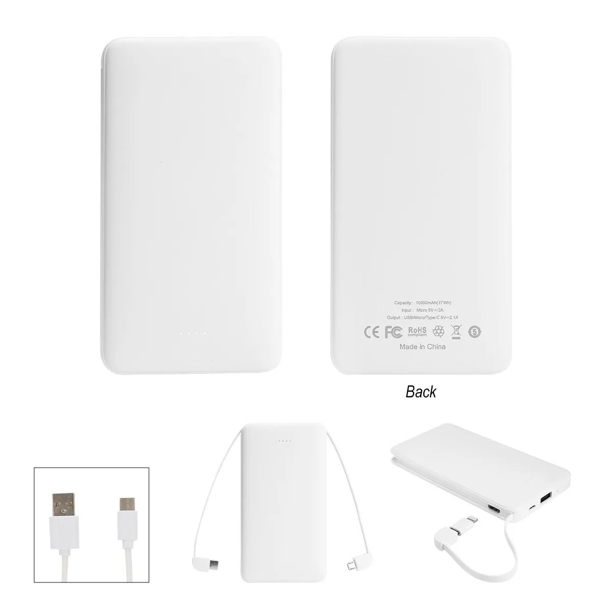 10,000 Mah Multi-cable Power Bank view 3