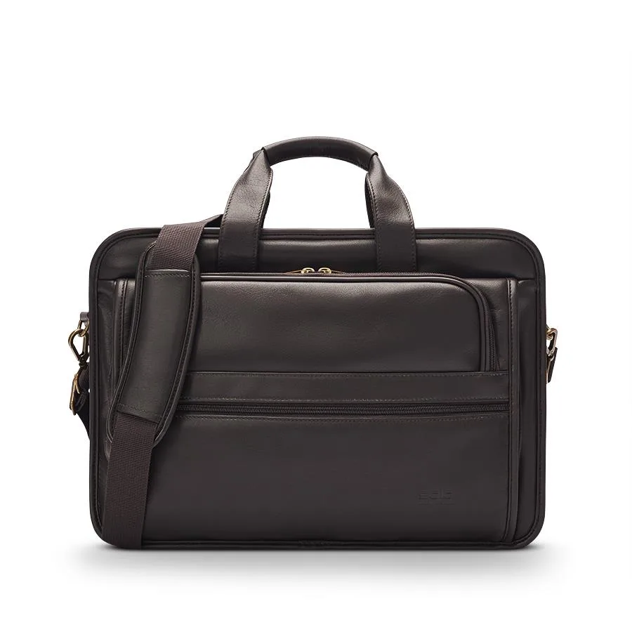Solo New York Classic Leather Briefcase