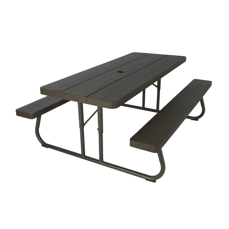 Lifetime Products Picnic Table Rectangle 72" - Brown