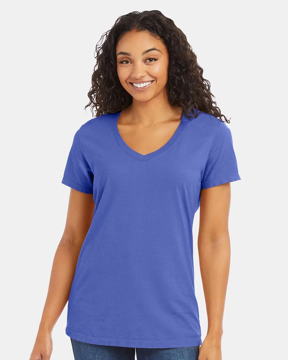 ComfortWash™ by Hanes® - Garment-Dyed Women's V-Neck T-Shirt view 4