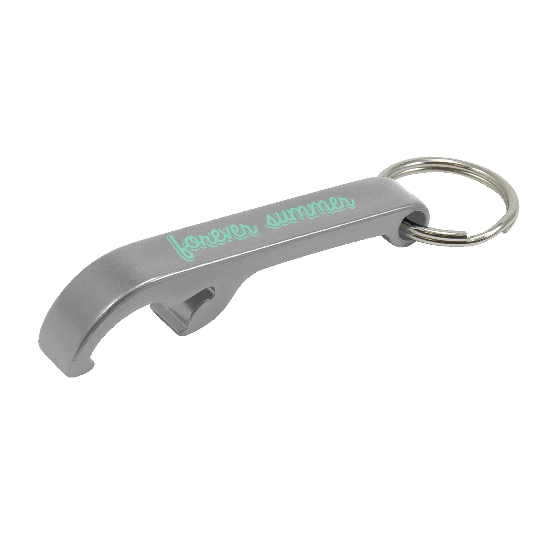Aluminum Bottle Opener w/Keychain