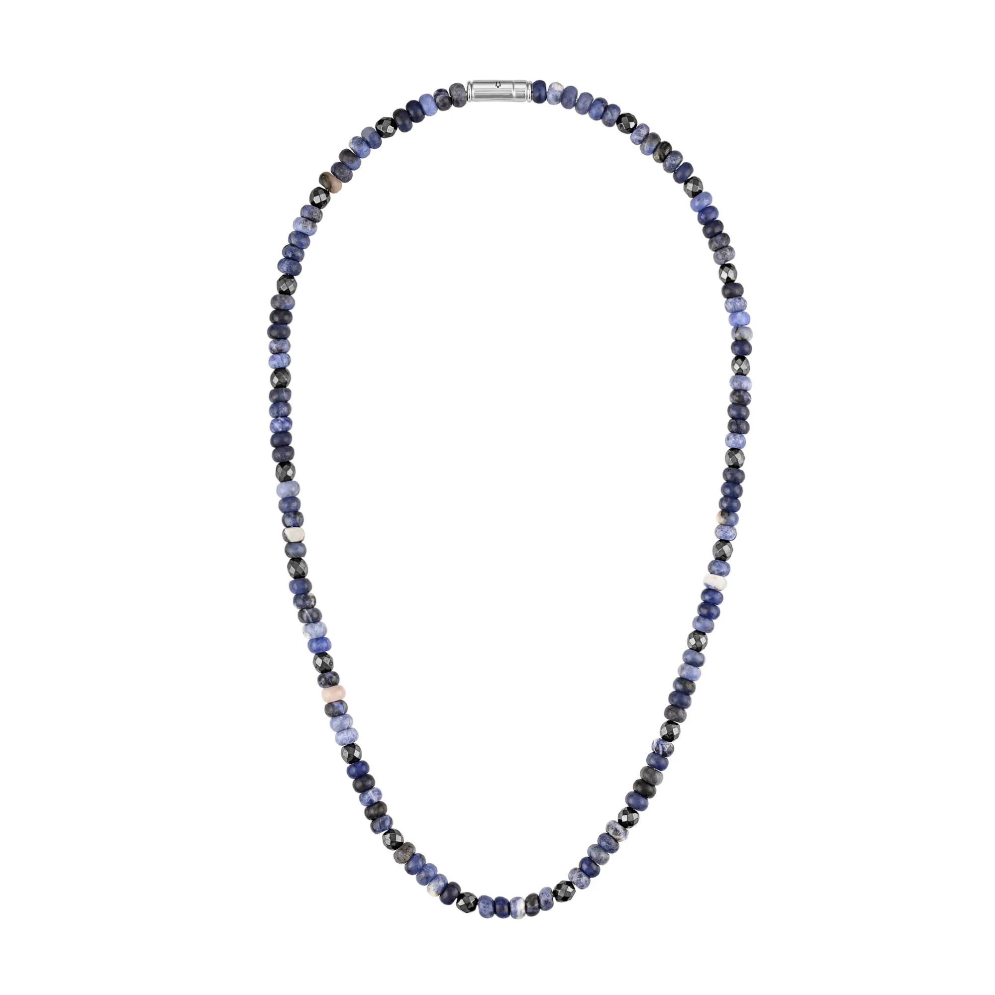 Bulova Jewelry Sterling Silver Marine Star Beaded Necklace
