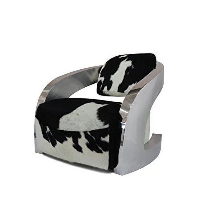 Pursonic Cowhide Luxurios Chair w/Armrest