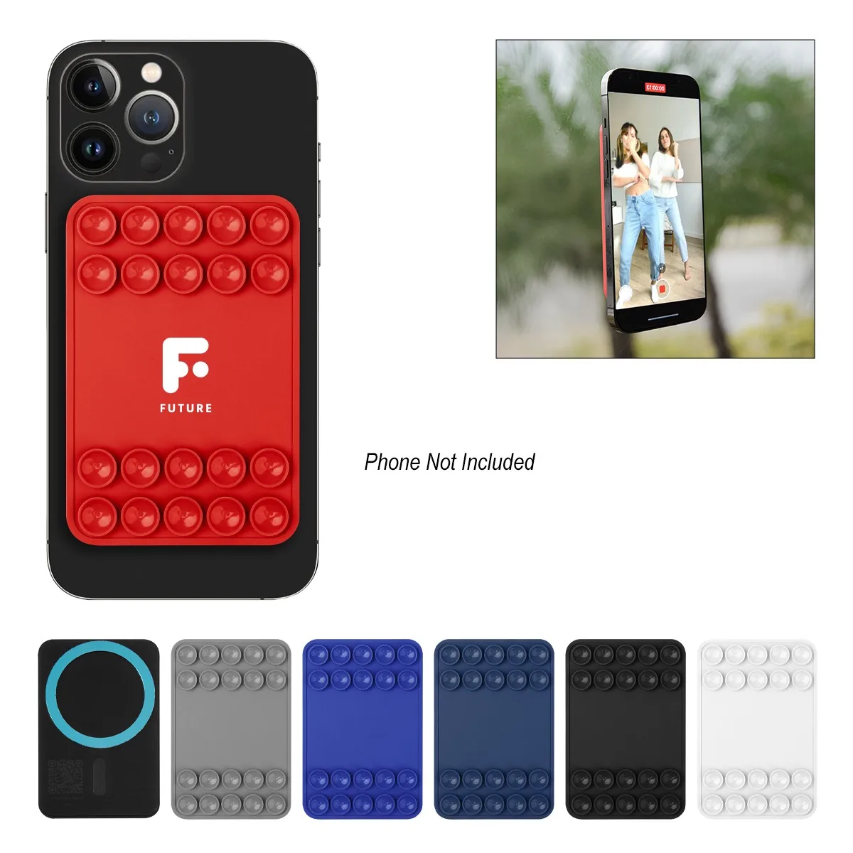 Magnetic Silicone Suction-cup Phone Mount view 2