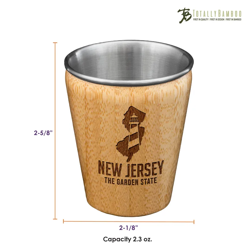New Jersey State Shot Glass view 2