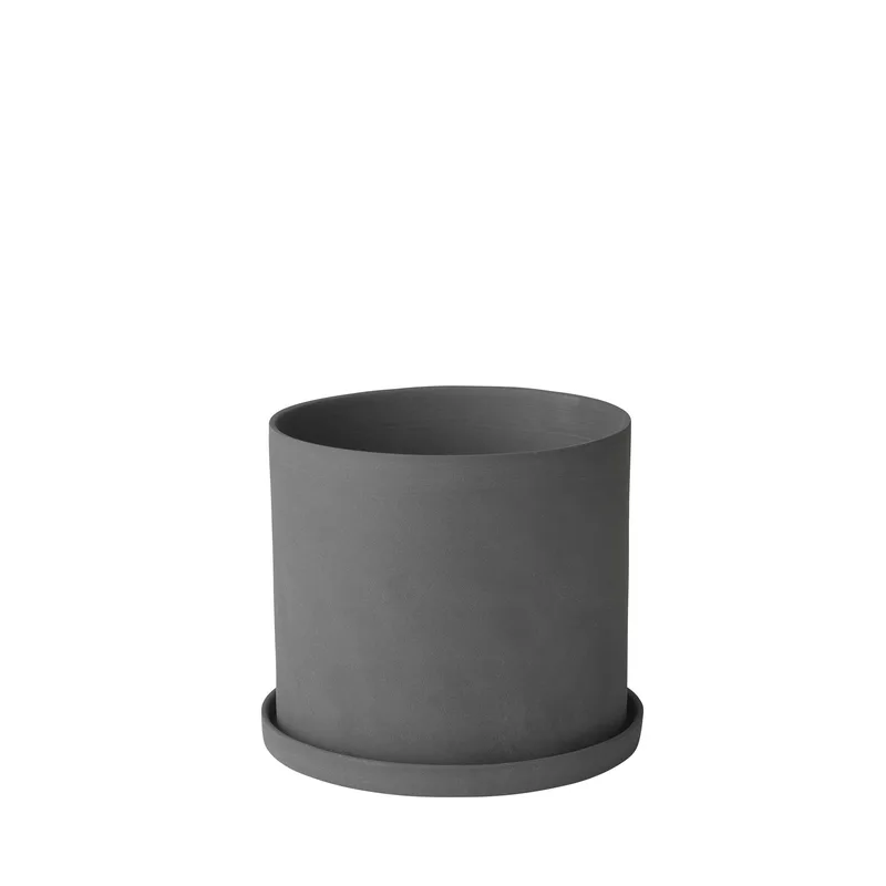 Blomus Nona Porcelain Herb Pot - Pewter