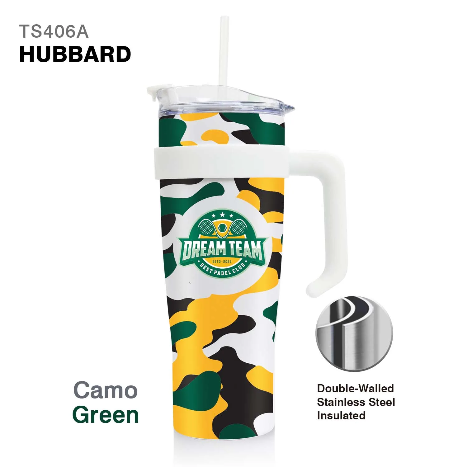 40 Oz. Hubbard Handle Mug Tumbler view 4