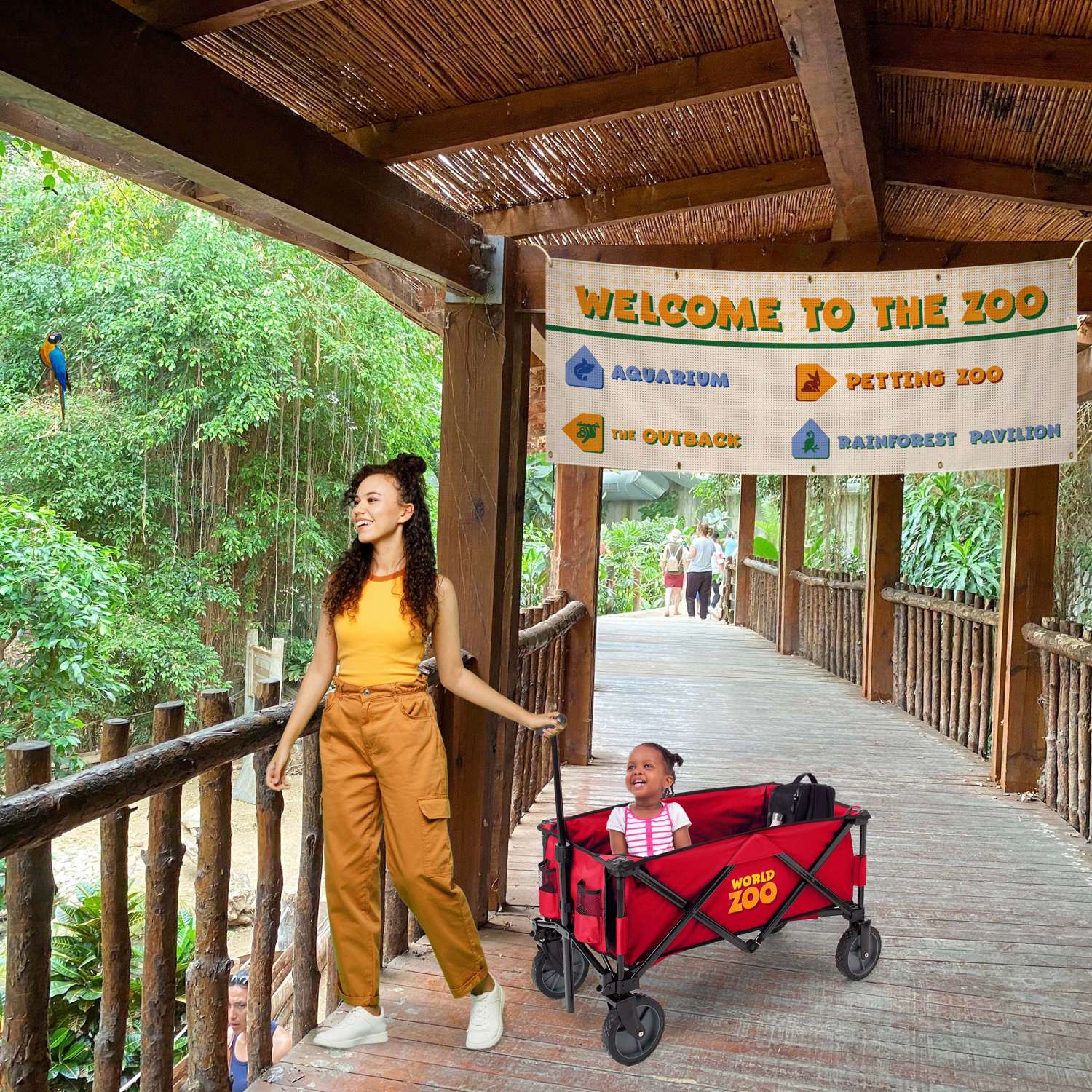 Compact Folding Wagon Double Sided view 3