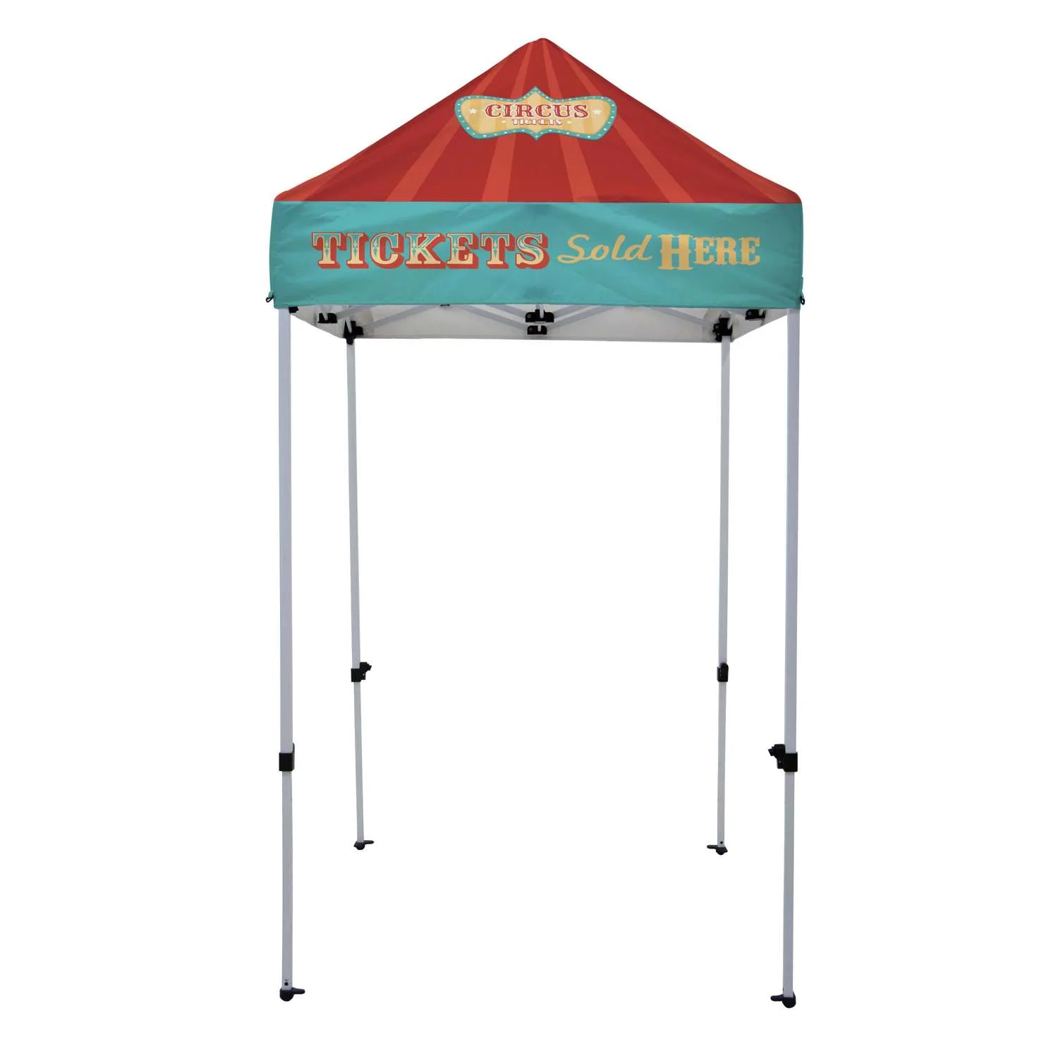 5' Economy Plus Tent Kit (Dye Sub Full-Color Full-Bleed) view 2
