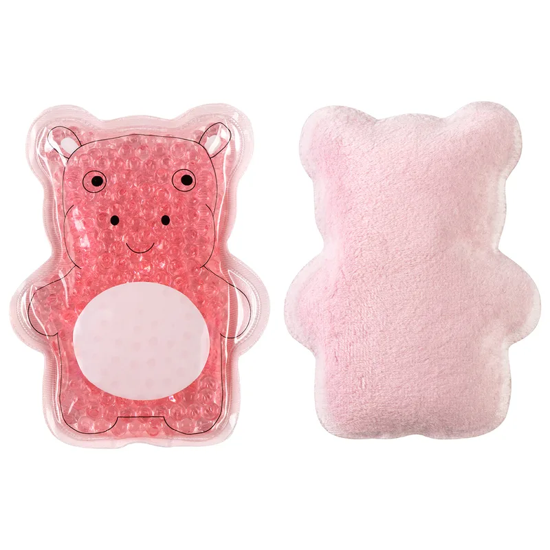 Plush Hippo Aqua Pearls™ Hot/Cold Pack view 2
