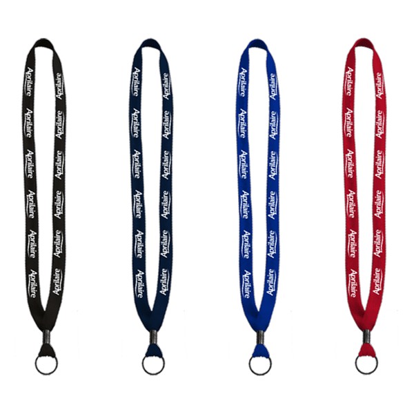 5/8" Polyester Shoelace Lanyard with Metal Crimp & Split-Ring