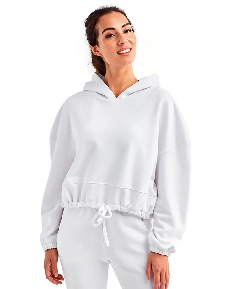 TriDri® Women's Cropped Maria Hooded Sweatshirt view 2