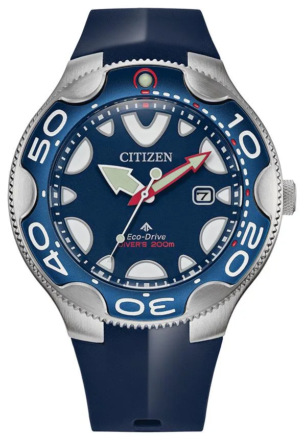 Citizen Watch Men's Promaster Sea Orca Blue Polyurethane Strap Watch w/Blue Dial