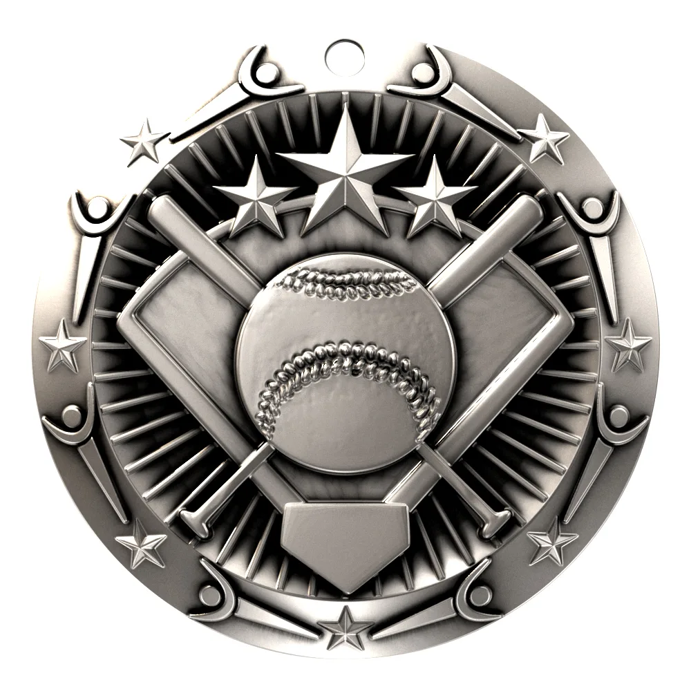 Antique Softball World Class Medallion (3") view 4