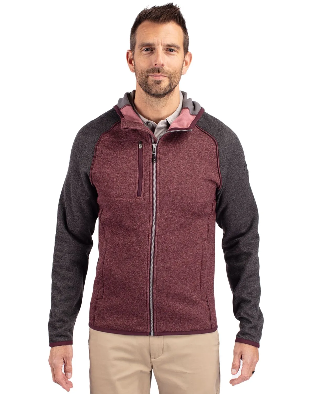 Cutter & Buck Mainsail Full Zip Hooded Mens Jacket