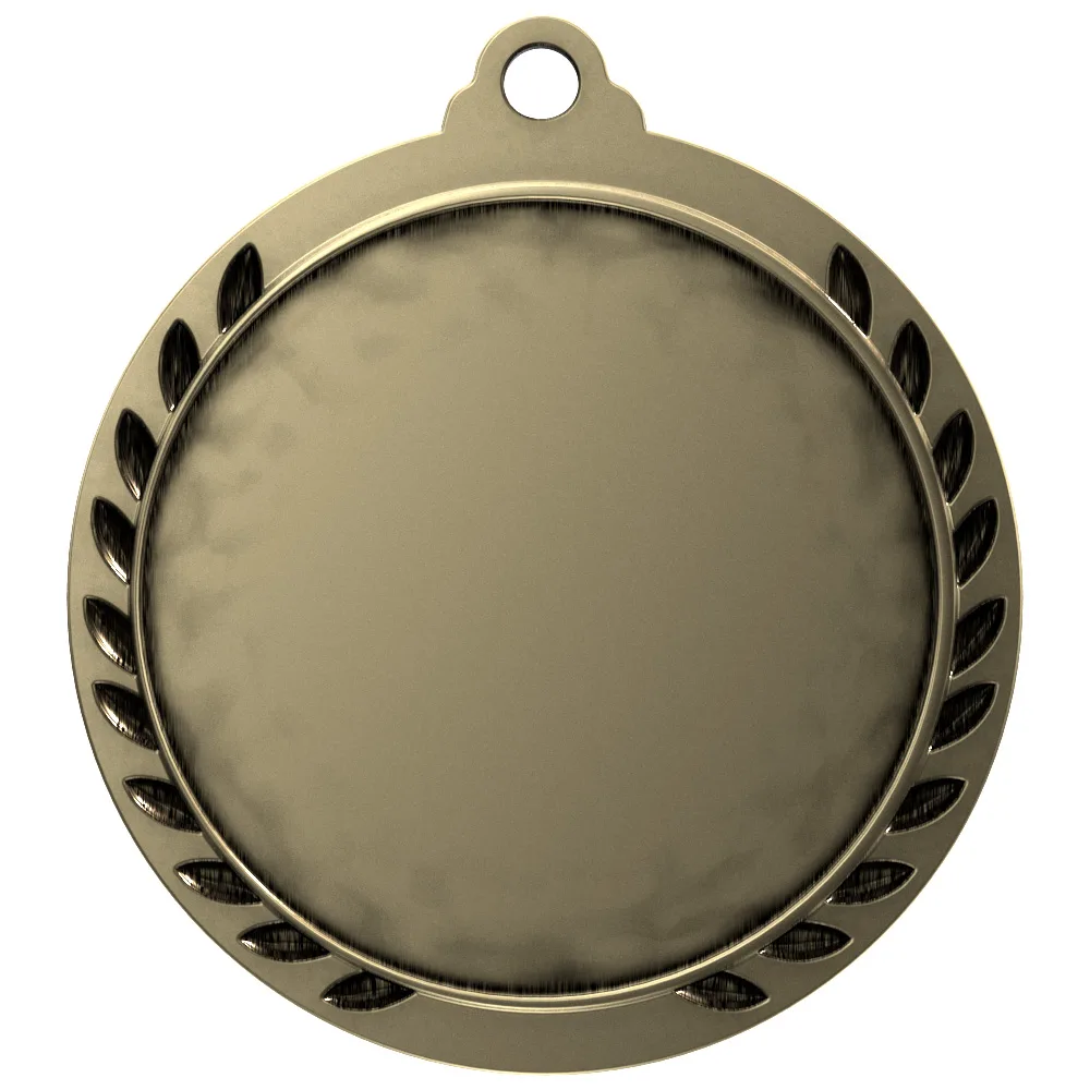 Antique Pickleball Wreath Award Medallion (1-3/4") view 2