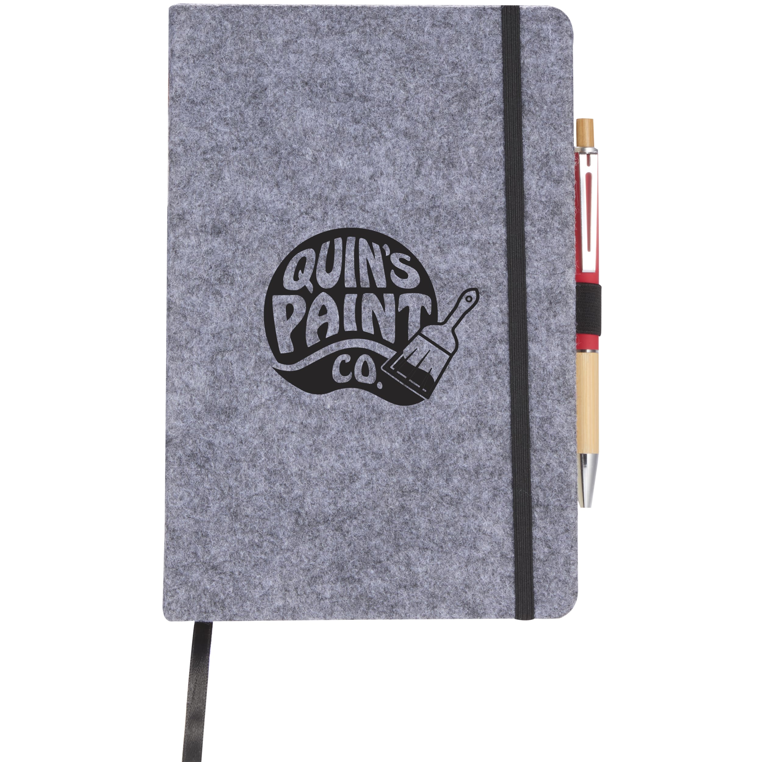 THE GOODS™ Recycled Felt 8'' x 5.5'' Bound Notebook
