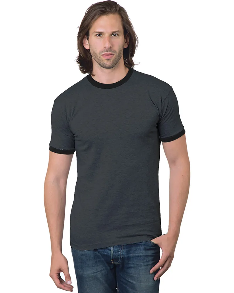 BAYSIDE Unisex USA Made Ringer T-Shirt