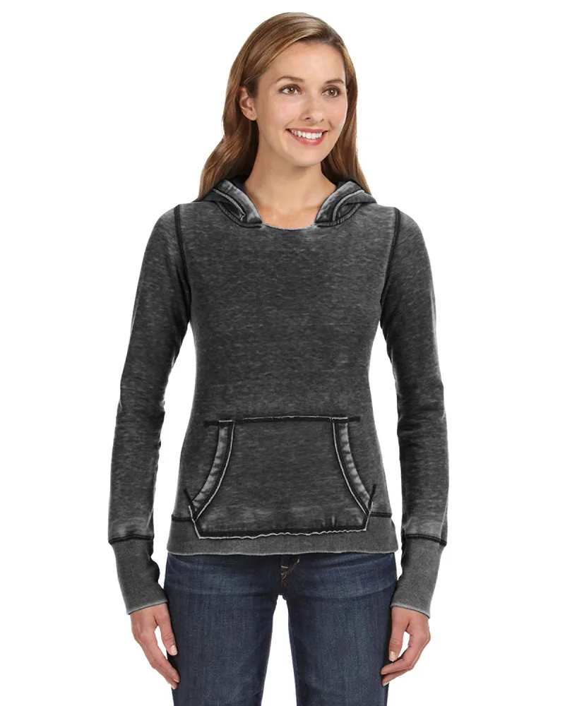 J AMERICA Ladies' Zen Pullover Fleece Hooded Sweatshirt view 3